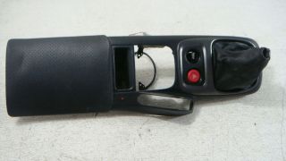   HONDA S2000 CENTER CONSOLE SHIFTER BOOT ARM REST ROOF HAZARD BLACK OEM