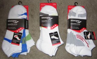 NWT Womens SAUCONY Competition Series 3 pack of Socks   shoe size 6 