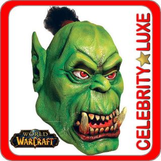   World Of Warcraft Troll Full Latex Mask Wig Costume Fancy Dress Party