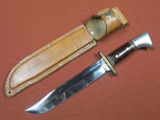 vintage us western fighting hunting knife w sheath time left