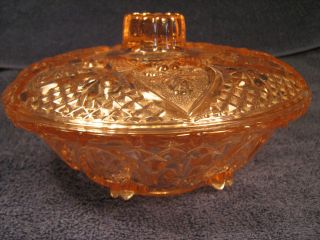 y1 pink depression glass candy dish kig malaysia time left $ 12 00 or 