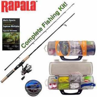 RAPALA® SPINNING ROD & REEL COMBO KIT~FISHING POLE~REELS~HUNTING 