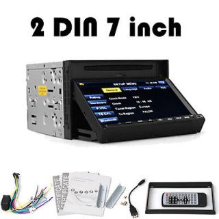   Din In Deck Car Stereo CD DVD Player Steering Wheel TouchScreen Radio