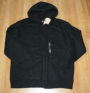 NWT Mens TIMBERLAND Black Sherpa Hoodie Zip Up Sweater Jacket Coat 