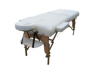 cream pu portable massage table w free carry case u1