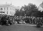 1924 photo Typothetal Federation at White House, Washington, D.C., 9 