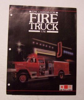 gmc 1980 chassis for fire trucks sales brochure time left