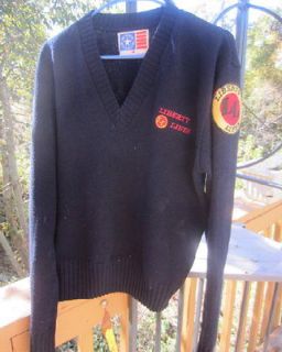 BUS OPERATOR PULL ON UNIFORM SWEATER with PATCHES EMBROIDERED size 