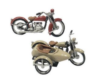 motorcycles with one with side car cast ho metal kit