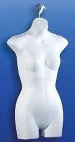 Newly listed MANNEQUIN   FEMALE DRESS FORM DISPLAY BLK/WHT MANIKIN