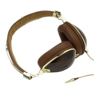 Skullcandy Roc Nation Aviator Headband Headphones   Gold Brown