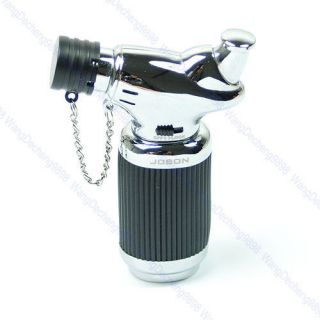 giant torch cigarette lighter with cigar punch silver from hong