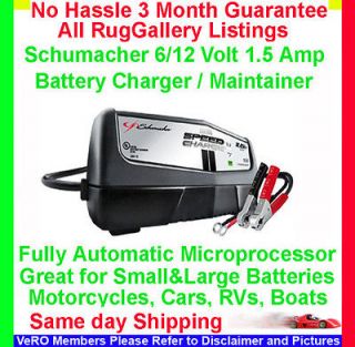 XM1 5 Schumacher 1.5 Amp 6/12V CAR MOTORCYCLE BATTERY TRICKLE CHARGER 