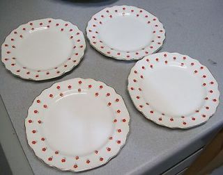   Blushing Rose W.S. George Bread Plates 6 3/4 Small Chips Under Rim