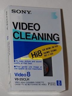  V8 25CLH Hi8 8mm Camcorder Video Head Cleaner Cassette Tape Recorder