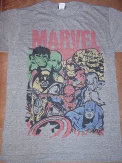 Mens Marvel Comics Thing Hulk Thor Silver Surfer T Shirt New with 