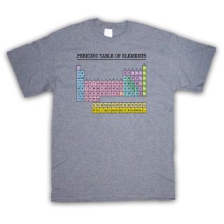 PERIODIC TABLE OF ELEMENTS GEEK SCIENCE PHYSICS RETRO FASHION T SHIRT 