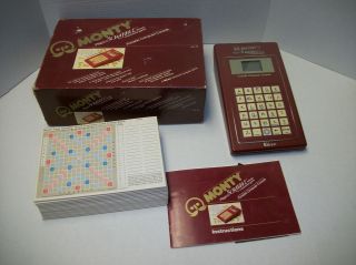 Vintage 1982 Ritam Monty Plays Scrabble Crossword Game No. 66 In Box 