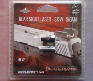 Laserlyte Smith & Wesson Sigma 9mm 40sw Red Rear Sight Laser RL VE NIB