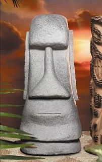 Easter Island Tiki Statue Hawaiian Totem Plastic 54 1/2 #577