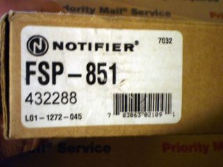 NOTIFIER FSP 851 PHOTOELECTRIC SMOKE DETECTOR 15 32V DC NEW NIB