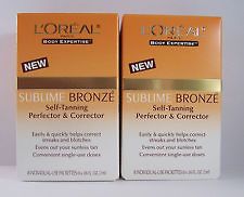    SET OF 2 LOREAL SUBLIME BRONZE SELF TANNING PERFECTOR & CORRECTOR