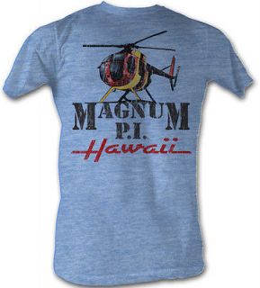 magnum pi t shirt flyin solo adult light blue tee shirt