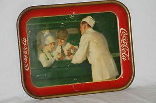 1927 Coca Cola Serving Tray, 13.25 x 10.5, Original, Good Condition