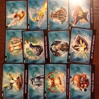 SKYLANDERS GIANTS MAGIC ITEMS AND LOCATIONS Base Card Set Nos 66   77