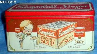 campbell s soups look for the red and white label