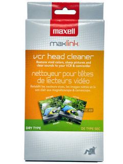   MAXELL 290058 Maxell VP 100 VHS Head Cleaner FOR VCR CAMCORDER (Dry