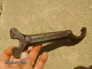 antique SHARPLES SEPARATOR CO #3 spanner wrench  Cream Separator tool