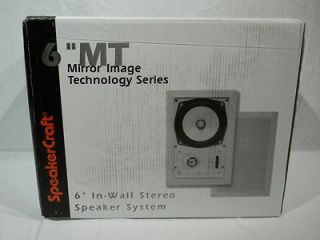 speakercraft mt two 6 5 120w in wall speakers pair