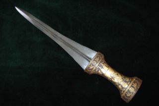 Antique ISLAMIC Ottoman Qajar Wootz Bulat kindjal Dagger indo persian 