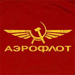 aeroflot t shirt russia ussr cccp soviet spies more options