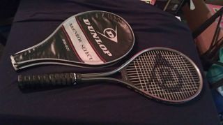   McEnroe Select DUNLOP Tennis Racket Racquet Mid Size w/ Carry Case