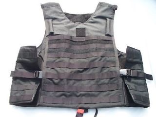 FULL CASE OF 12 LARGE BLACK CUSTOM QUICK RELEASE MOLLE TACTICAL 