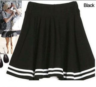 style mini black skirt school free size from korea south