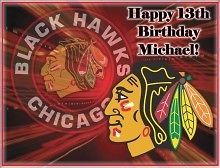 Chicago Blackhawks #1 Edible CAKE Icing Image topper frosting birthday 