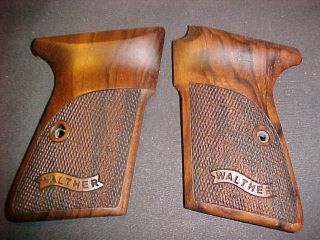 Walther Smith & Wesson PP Fine Checkered Walnut Pistol Grips w/Logo 