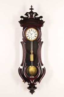 Gorgeous Antique Vienna Weight Driven Wall Clock approx.1860 70