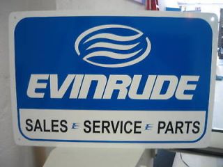 Evinrude Service Sales Sign Marina boat outboard motor