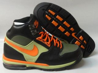 Nike Air Max Grind Black Orange Blaze Pea Pod Green Boots Mens Size 8 