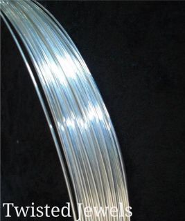 5Ft Argentium Sterling Silver Round HH Wire 14 16 18 20 21 22 24 26 28 