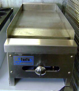 NEW 12 Gas Griddle 1 Burner Flat Grill NSF NEW By Stratus Commercial