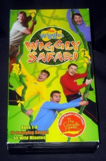 THE WIGGLES   LOT OF 3 VHS TAPES  WAKE UP JEFF/WIGGLY SAFARI/SPACE 
