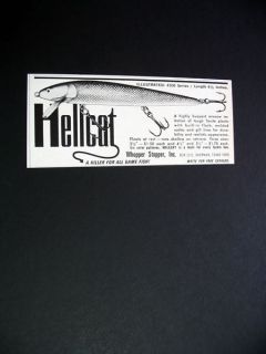 whopper stopper hellcat fishing lure 1966 print ad time left