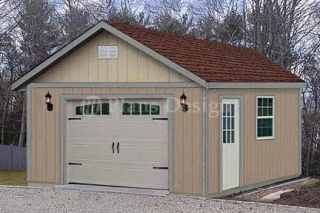 16 x 24 garden structure car garage shed plans 51624