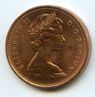 1967 Canada, 1 Cent Confederation Centennial Coin, (1 Year Only), UNC.