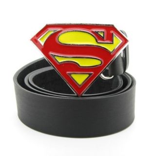 VTG Superhero Mens New Design Superman Crest Belt Buckle Women Leather 